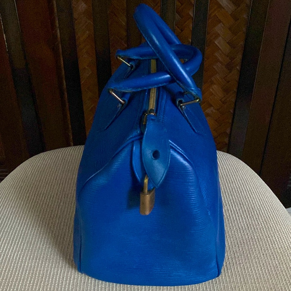 LOUIS VUITTON - EPI Cerulean Speedy - Picture 3 of 11